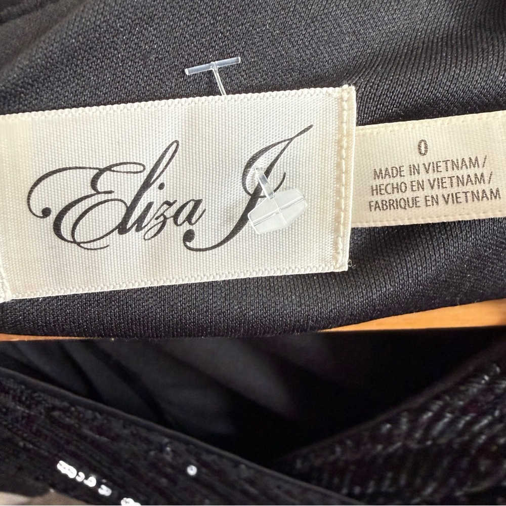 Eliza J Black Sequin Jumpsuit - Picture 9 of 10